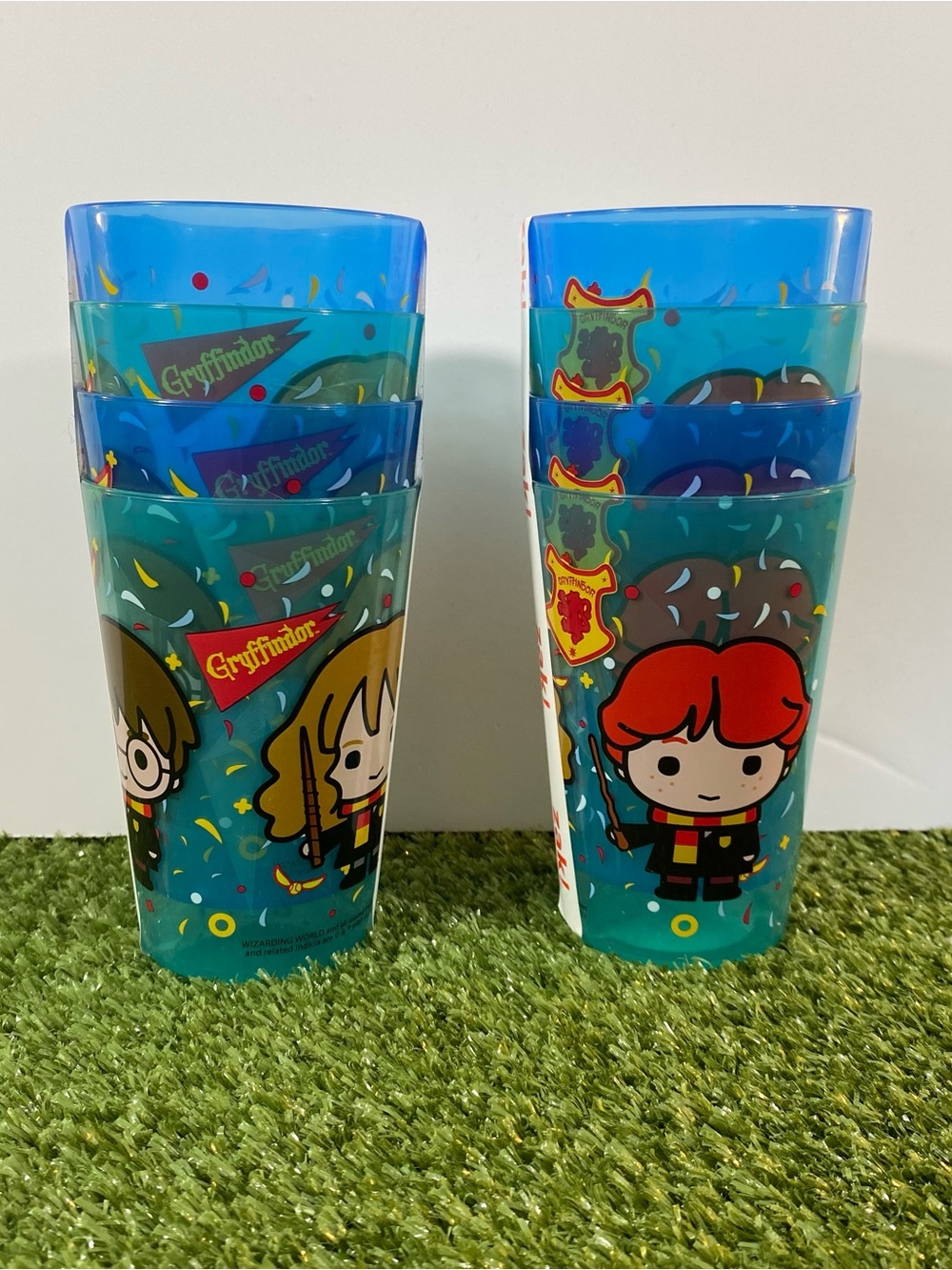 Zak! Harry Potter Gryffindor 4oz Tumbler Cups Blue Two 4-Packs Total of 8